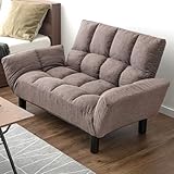 タンスのゲン ソファー 2人掛け リクライニング ひじ掛け ローソファ フロアソファ コンパクト ファブリック ソファ 15210055(101318)