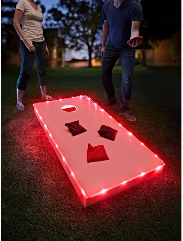 Miniatura 9 de BrightzBrightz TossBrightz Red Led Cornhole Lights Led Corn Hole Lights Cornhole Led Lights for Hole and Board Corn Hole Board Light Kit Light Up