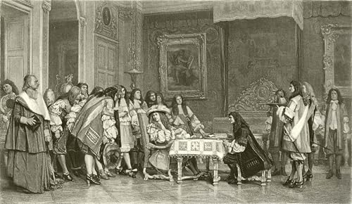 Tableau Molière au petit déjeuner Jean Léon Gérôme poster impression toile 60x90cm