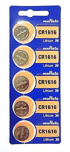 Murata Cr1616 Battery Dl1616 Ecr1616 3V Lithium Coin Cell (5 Batteries) #TOP25