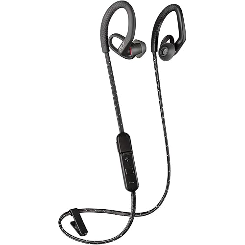 Plantronics BackBeat FIT 350 Wireless Headphones, Stable, Ultra-Light, Sweatproof in Ear Workout Headphones, Black