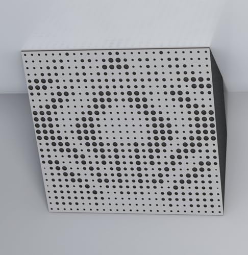 2 Pack — Trampas Acústicas para Bajos "UNIVERSE- Horizont" para Esquina de Techo | Absorción de Sonido en Rango Bajo | Bloque Esquinero para Estudio en Casa y Teatro | [ x2 UNIVERSE-H-150mm, Blanco ] miniatura 1
