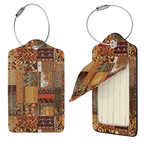 Étiquette de bagage africaine pour repérer sa valise facilement