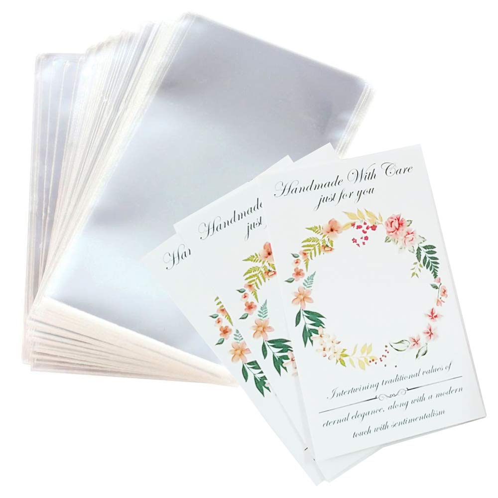 Amazon.co.jp: [koneko]ラッピング台紙ピアス台紙opp袋セット