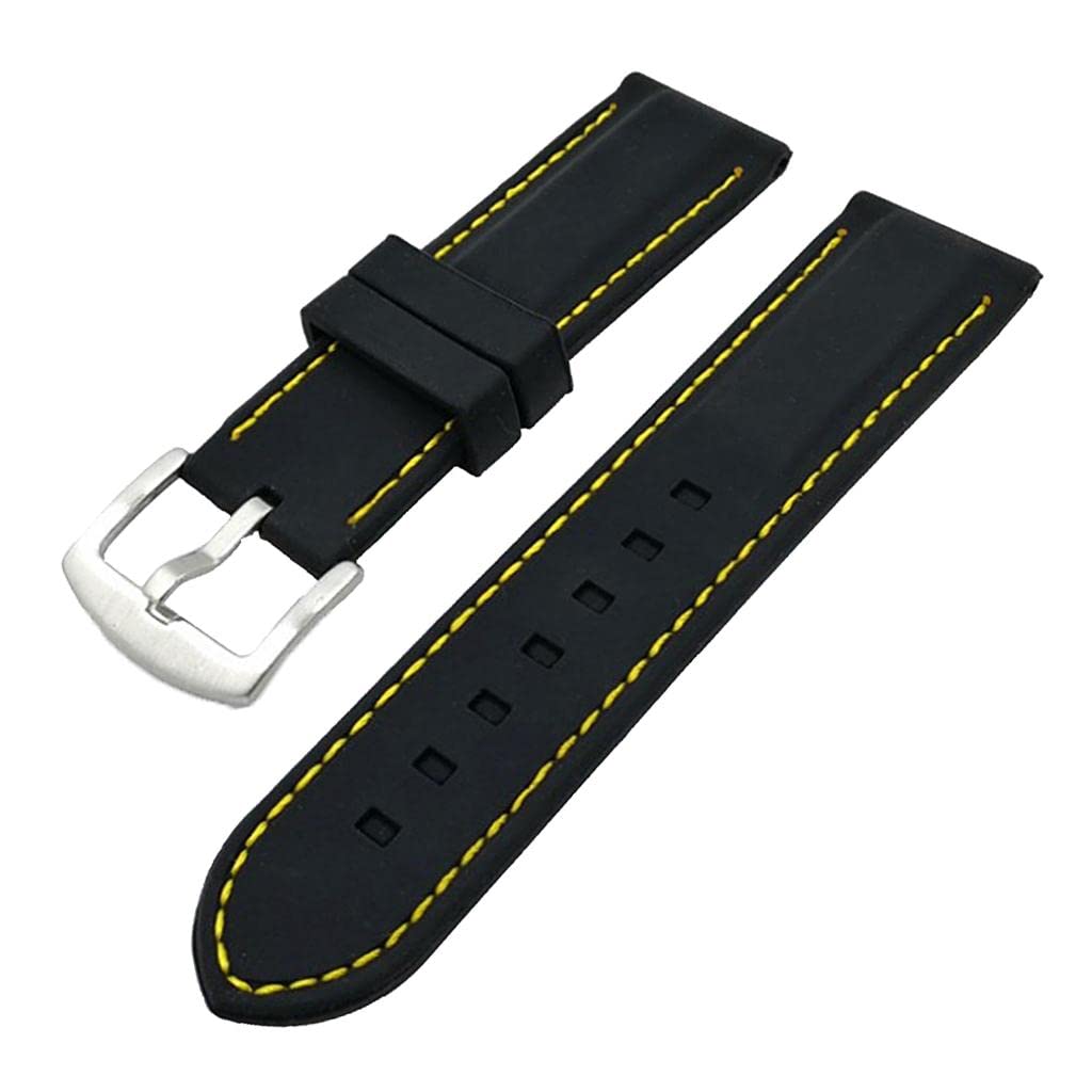 CALANDIS Silicone Rubber Waterproof Sport Watch Band Strap Replacement Wristband 26mm (B09ZTYLJ9S) Amazon Price History, Amazon Price Tracker
