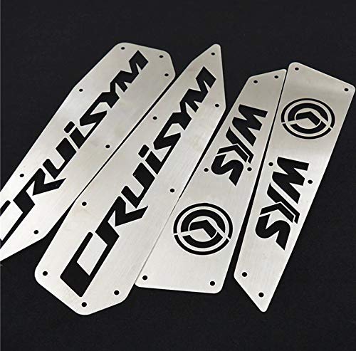Plaques de repose-pieds SYM Cruisym finition alu - 2