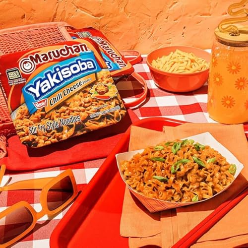 Image of Maruchan Yakisoba Chili Cheese,Japanese Instant Ramen Noodles,3.86 Oz,(Pack of 16)