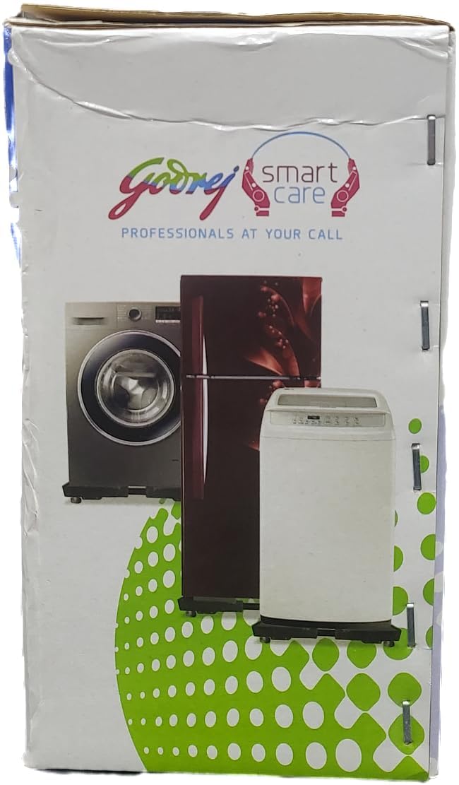 Godrej Heavy Duty Universal Washing Machine Trolley | Front & Top Load Compatible | Fully Automatic Machine Stand | Adjustable Fridge/Washer Base with Wheels