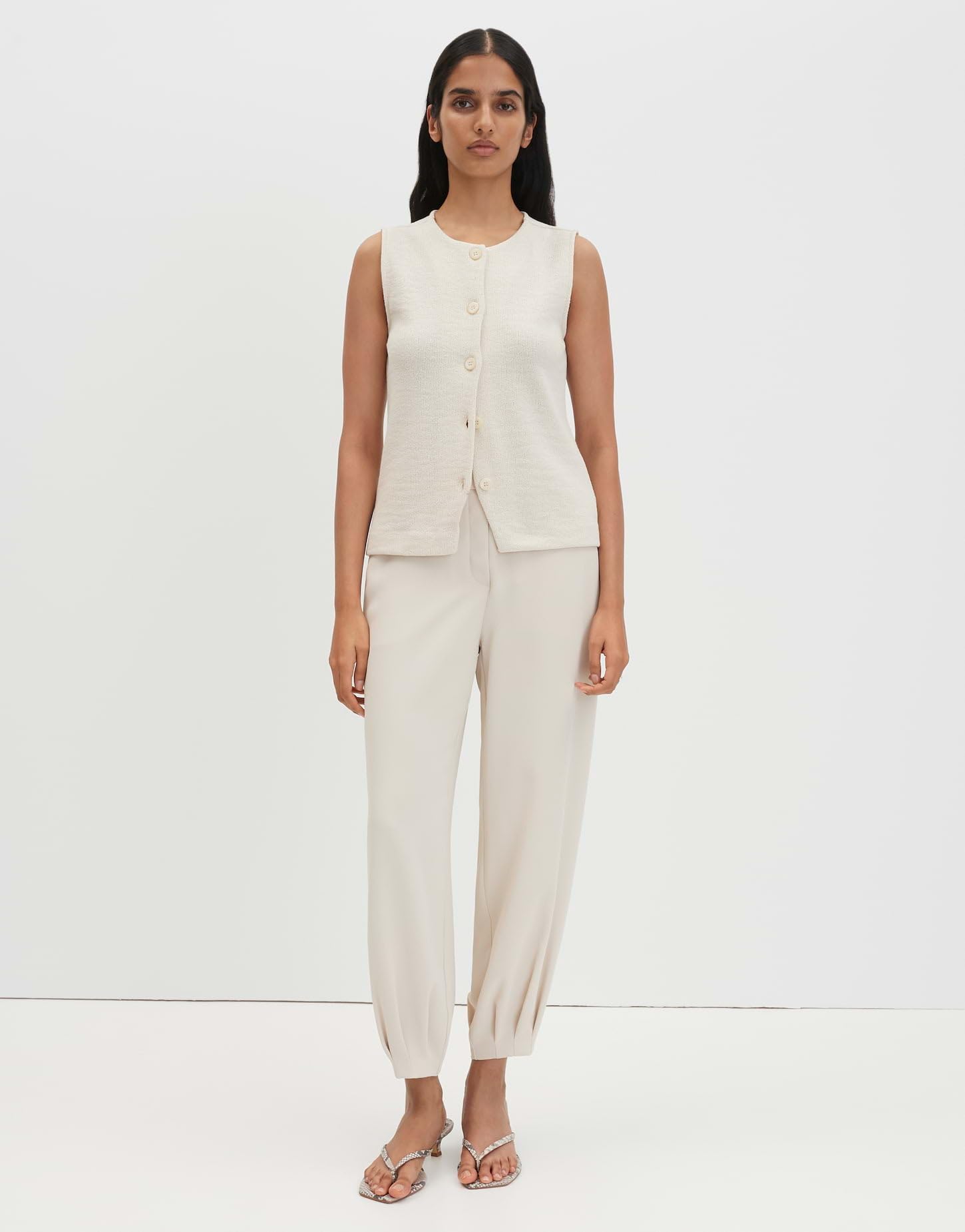 someday Damen City Pants | CISILIA Flowy Ballon Pants mit Faltendetail am Saum