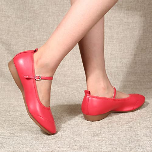 Ballet Flats Shoes for Women Pointed Toe Mary Jane Flats Dress Ballerina Flats for Women Slip On Comfortable Casual Shoes Buckle Work Shoes4