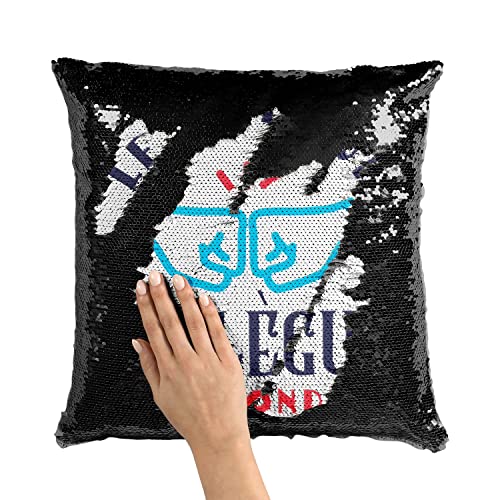 Coussin paillettes noir idée cadeau idéal pour un collègue de travail