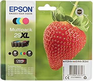Epson 29 Strawberry Genuine Multipack, 4-colours Ink Cartridges, Claria Home Ink
