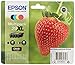 Price comparison product image Epson Multipack 29XL Strawberry, Original XL High Yield Ink Cartridges, 4 Colors Black, Cyan, Magenta, Yellow