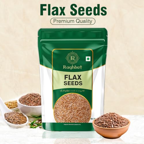 Image of Raghbat Flax Seeds, 500g, Rich in Protein & Dietary Fibre, Source of Iron