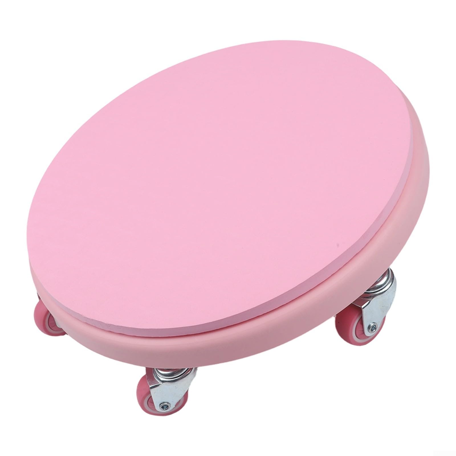 Silent - Rodillo de abdominales de 6 ruedas con rodillera antideslizante, entrenador de núcleo de 360° para fitness en casa, ruedas de poliuretano silenciosas, soporta 150 kg, color morado