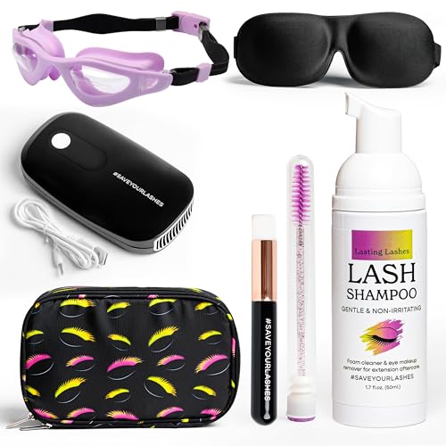 Lash Shampoo Kit – Premium Lash Extension Cleaning Kit & Care Set...