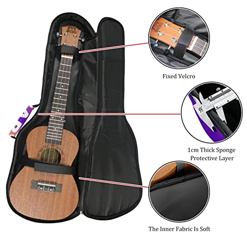Housse pour ukulélé pour bébé – Pour concert soprano ténor – 58,4 cm – Épaisseur : 10 mm – Rembourrée – Sangles… - Les Beatles, Paul McCartney, John Lennon, RIngo Starr, George Harrison Housse pour ukulélé pour bébé - Pour concert soprano ténor - 58,4 cm - Épaisseur : 10 mm - Rembourrée - Sangles… – Image 3