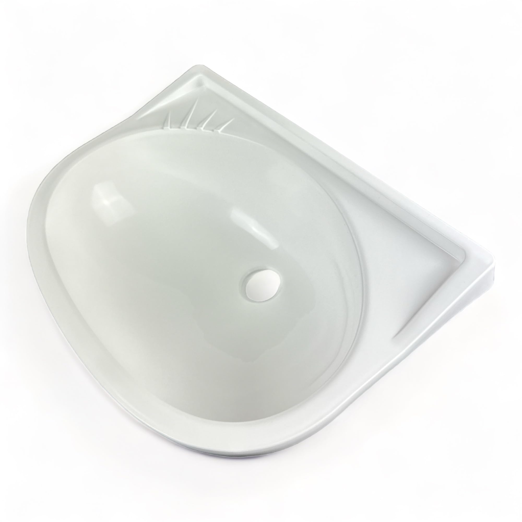 Lavabo 395 x 275 mm, bianco, camper, roulotte, furgone