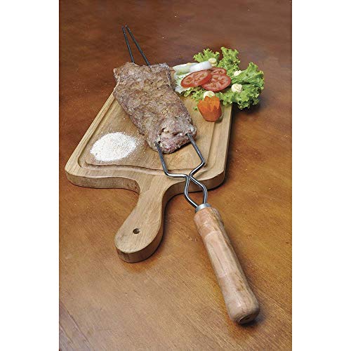 Mor - Espeto Duplo Para Churrasco 75Cm
