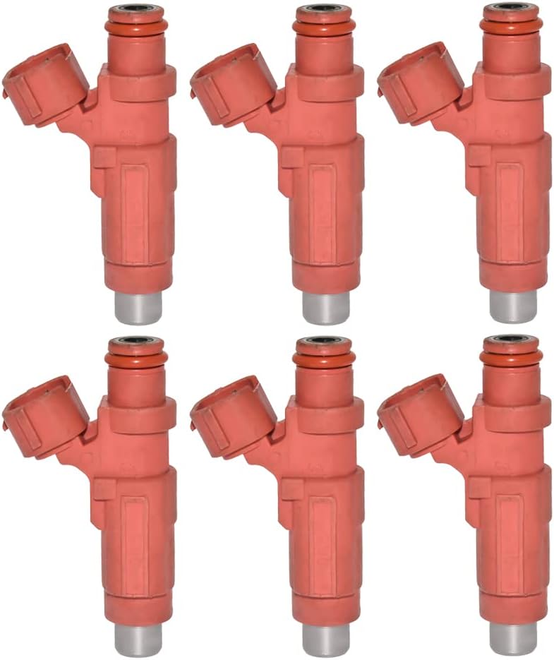 6pcs HDB305F Fuel Injector Compatible for Mitsubishi Eclipse 3.8L V6 2006-2012 for Mitsubishi Endeavor 3.8L V6 2004-2010 for Mitsubishi Galant 3.8L V6 2004-2009