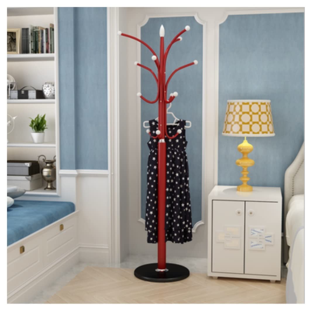 Iwenzhkpa B Coat Rack Free Standing Coat Rack Stand Hall Tree Metal Hat Storage With Round Marble Ase For Clothes Hats Scarves Freestanding(B)