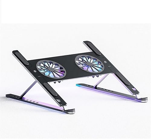 CXDTBH - Soporte ajustable de aluminio para laptop soporte de tableta portátil base de ventilador color D tamaño 93 x 102 x 37in
