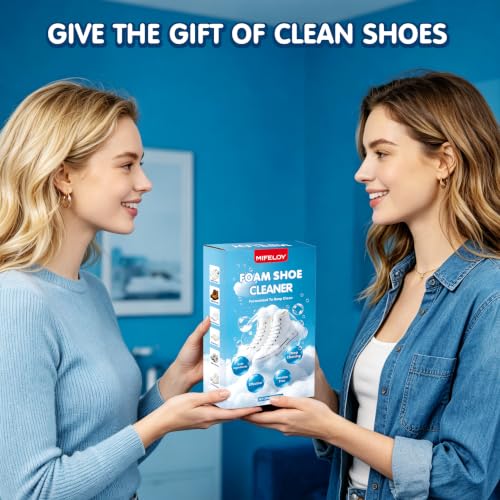 Mifeloy Shoe Cleaner 8.12 oz/240ml – Sneaker Cleaner Foam for White Shoes, Canvas Shoes & More, Remove Dirt & Stains, Complete Kit with Brush, Magic Sponge & Towel by Mifeloy - Used condition - Image 7