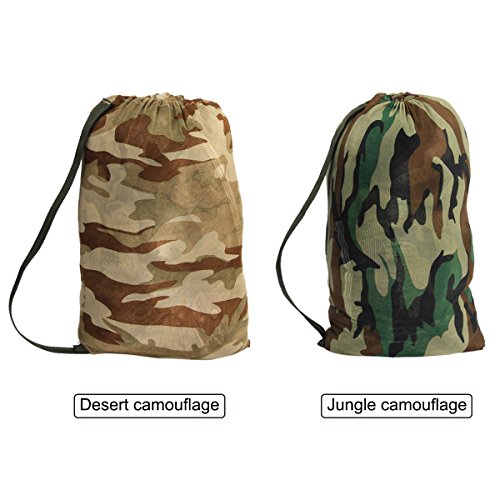 Latinaric Jagd Tarnanzug "Ghillie Suit" vierteilig besteht aus Jacke Hose Kopfbedeckung und Gewehrabdeckung, auch für Allerheiligen Hoax – Bild 4