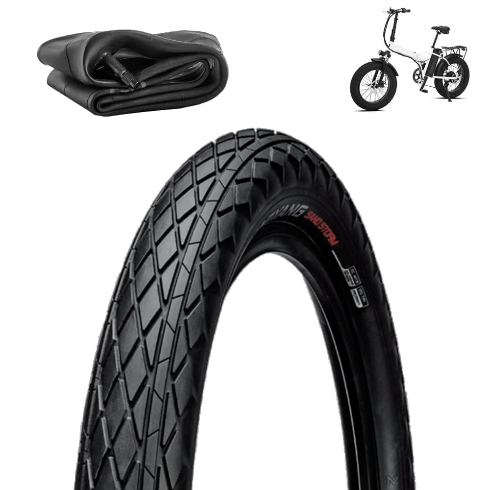 COPERTONE 20 X 4.0 + CAMERA BIG DADDY H-5176 PER FAT BIKE E-BIKE GOMMA 20'' TIRES PNEUMATICO 30 TPI