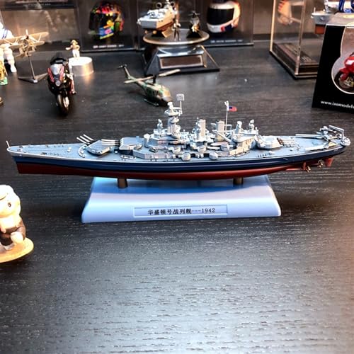Model Ship Model Die-Cast Battleship Model 1:1000 Battleship Warships Naval Vessels For The Washington BB-56 Battleship Alloy Miniature Decorative Static Finished Ship Model Adult Collection Office De - Image 5