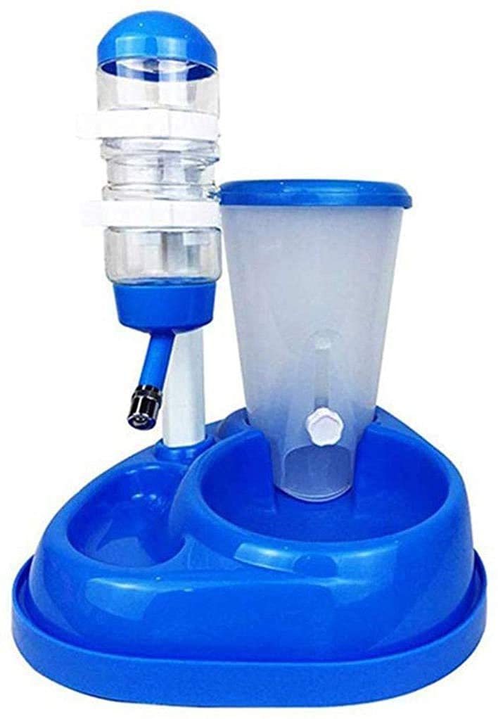 Dog Trust Automatic Water Dispenser and Manual Cat Food Feeder in Set for Small Medium Large Dog Cats Puppy Kitten Pet Self-Dispensing Big Capacity Bowl (Blue) (B09C5JC8BH) Amazon Price History, Amazon Price Tracker