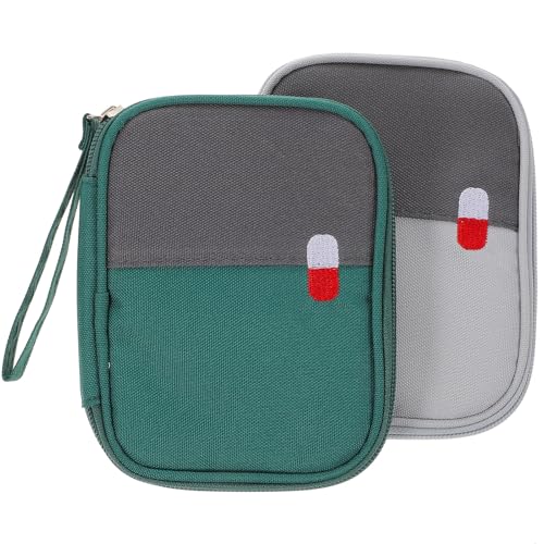 Bolsa de medicinas pequeña SHINEOFI para evitar la pérdida de pastillas en viajes y el hogar