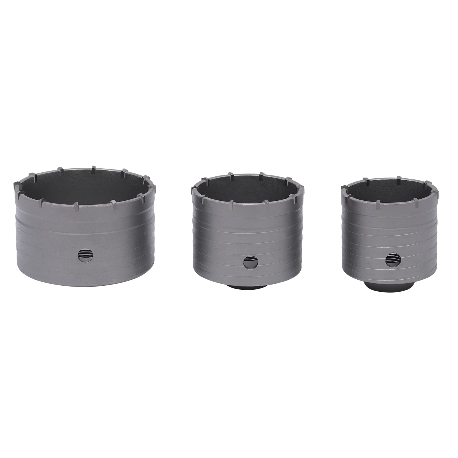 Set di 9 punte per calcestruzzo, kit per sega a tazza con foro per calcestruzzo, include attacco SDS Plus Arbor, 30/40/68/80/100 mm, sega a tazza e punte pilota