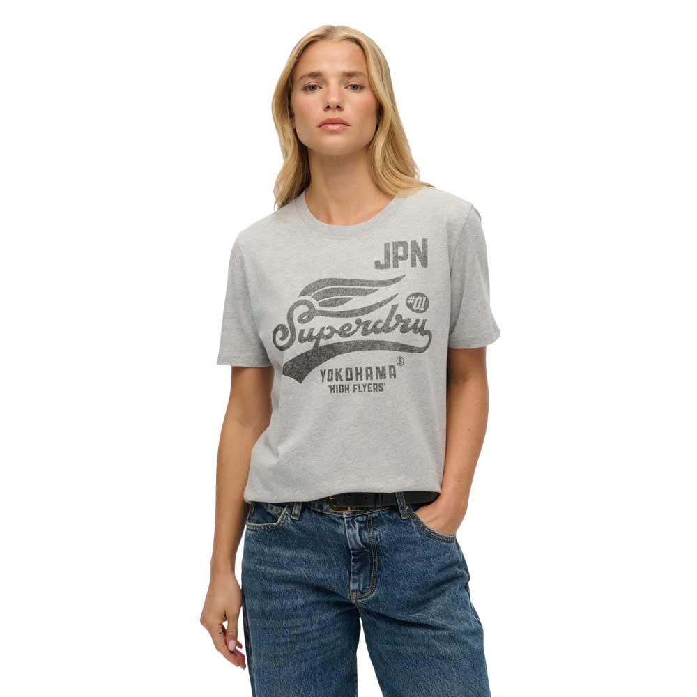Superdry High Flyers Short Sleeve T-Shirt XL Grey