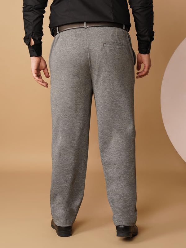 Image of OOMPH! Luxury Lycra Stretchable Formal Pants for Men | Stylish Slim Fit Men's Wear Trousers for Office or Party | Mens Fashion Dress Trouser Pant