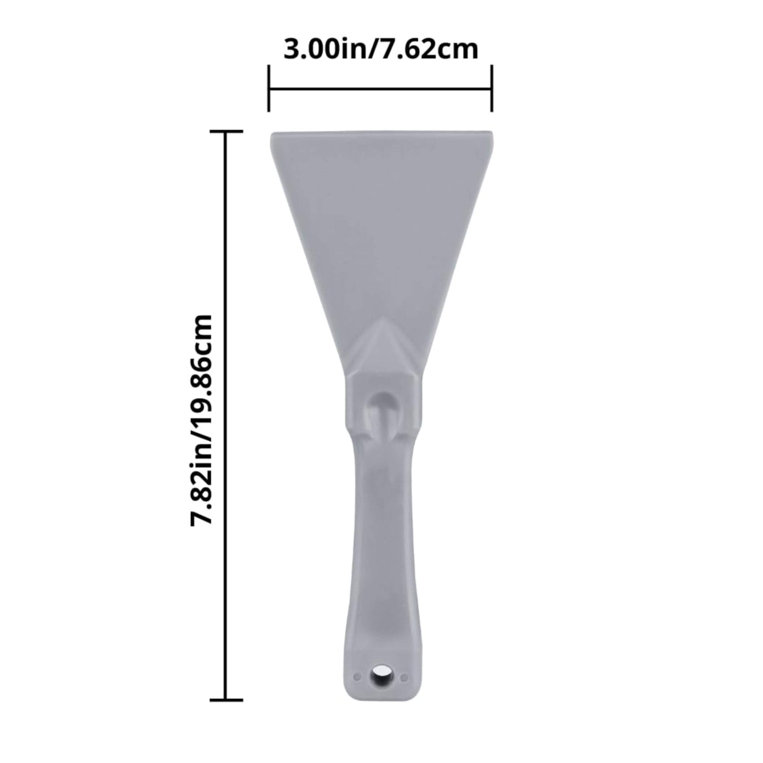 SPARTA Polypropylene Scraper Tool Food Safe Scraper for Removing Caked-On Residue in Commercial Kitchens, Plastic, 7.82 x 3 Inches, Gray, (Pack of 12) — Amazon image 3