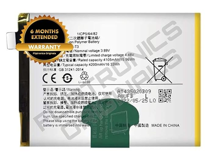 Image of B-T3 Battery for Vivo V23 5G Battery with 6 Month Warranty**** (I266)