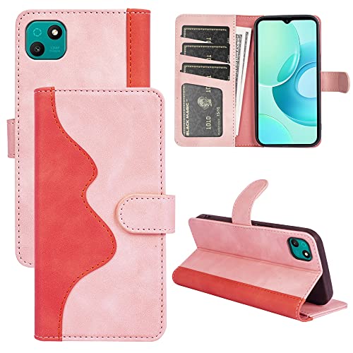 Fertuo Coque pour Wiko T10, Antichoc Étui Housse en Cuir à Rabat Flip Cover Case avec Porte Carte, Support et Fermeture Magnétique [Silicone Interne]...
