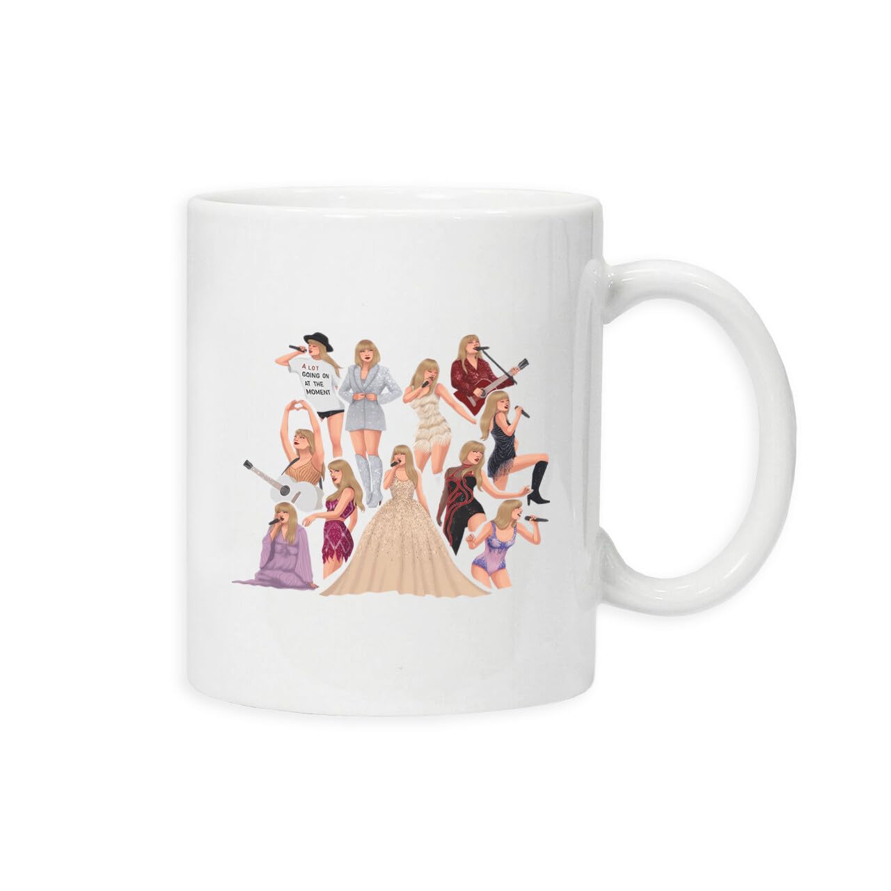 New Spirit Original White Different Eras Cute Fun Aesthetic Trending Trend Viral Mug Drinking Cup Tea And Coffee Cups Cute Mug Aesthetic Fun Funny Pretty