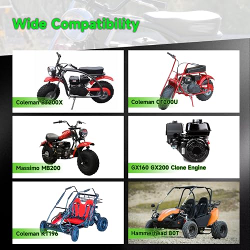 Image of Pull Start Recoil Starter Assembly Compatible with Predator 212cc 196cc 6.5HP Engine Coleman CT200U CT200U-EX BT200X B200R Mini Bike KT196 Go Kart Generator Lawn Mower Parts with Pull Cord