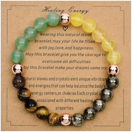 Strong Healing Crystal Bracelet 8MM Genuine Stone Bracelet Lucky ...