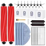 Geborn Accessories for Roborock S7 MaxV Ultra / S7 Pro Ultra Vacuum Cleaner - Replacement Parts Inc. 2 Roller Brush, 2 Self-Cleaning Brush, 5 Filters, 8 Side Brushes, 4 Mopping Cloths, 4 Dust Bags