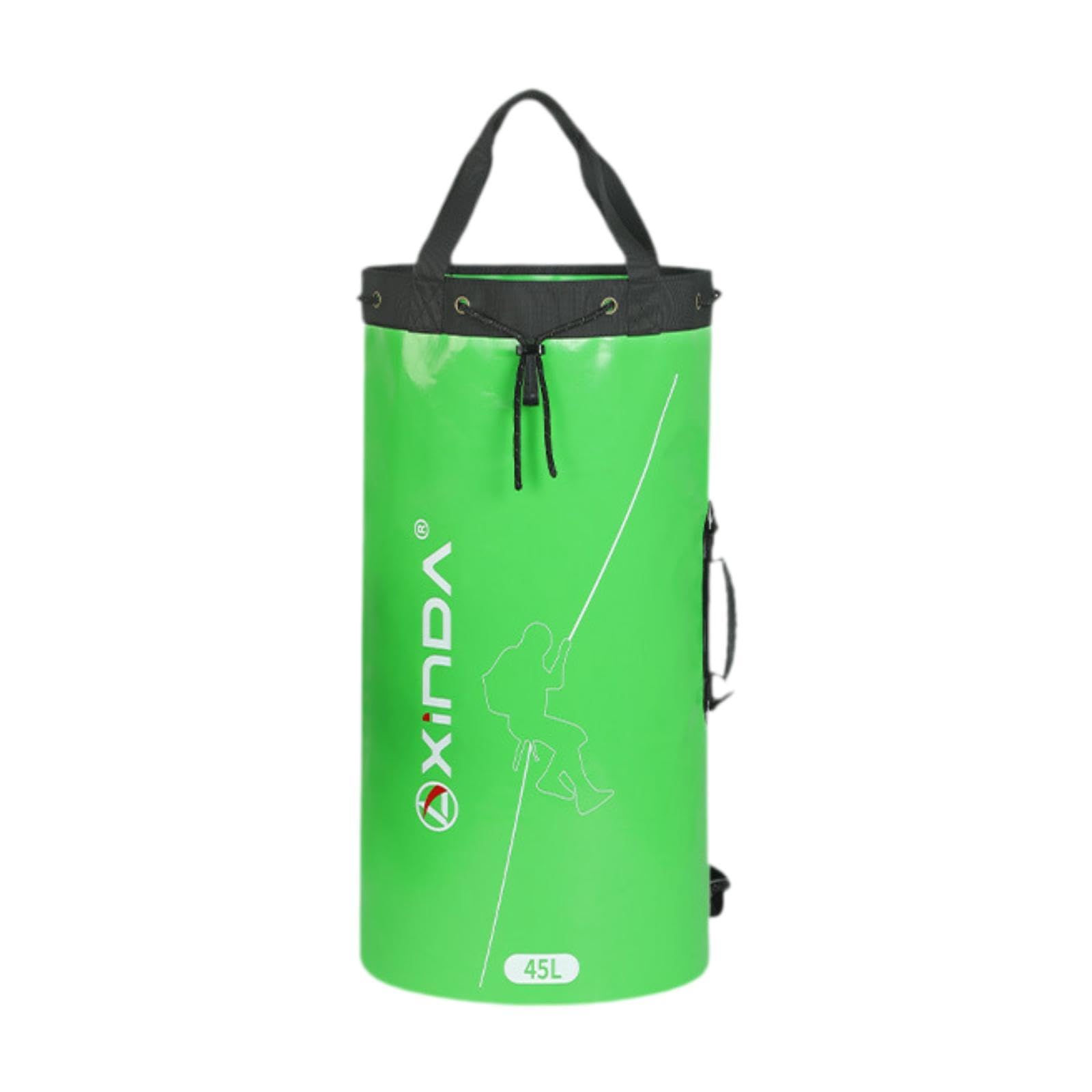 Rope Storage Bag Sturdy Rock Climbing Backpack for Trekking Climbing Outdoor 25cmx35cmx66cm Green | 1 Climbing Rope Storage Bag | Material ~ Polyester | Color ~ Green-image-18