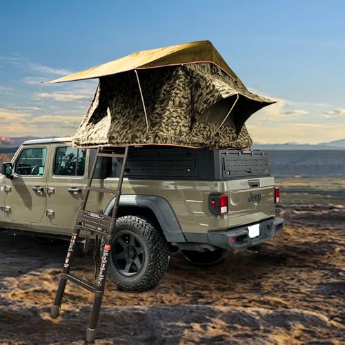 Wild Line RT01-S Camo Roof Top Tent, Soft Shell RTT with...