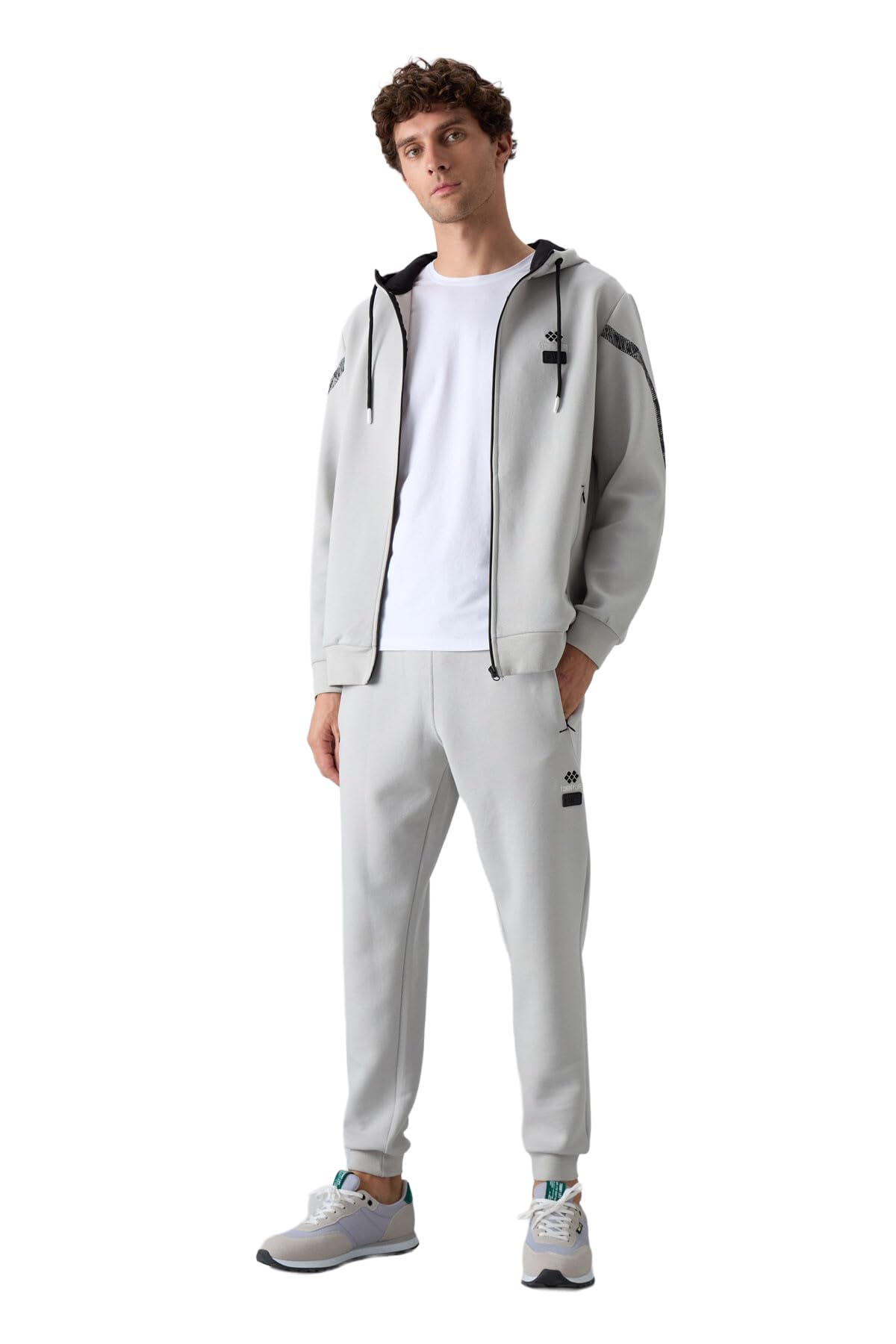 TOMMY LIFE TOMMYLIFE Pamuklu Kalın Yumuşak Dokulu Comfort Fit Baskılı Eşofman Takım