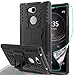 YmhxcY Xperia L2 Phone Case with HD Screen Protector,Military Armor Drop Tested [Heavy Duty] Hybrid Case with Kickstand for Sony Xperia L2 5.5 Inch 2018-LT Black