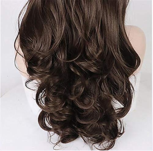 Perruque avant de lacet vagues fluides sans colle texture soyeuse 22 pouces - 5
