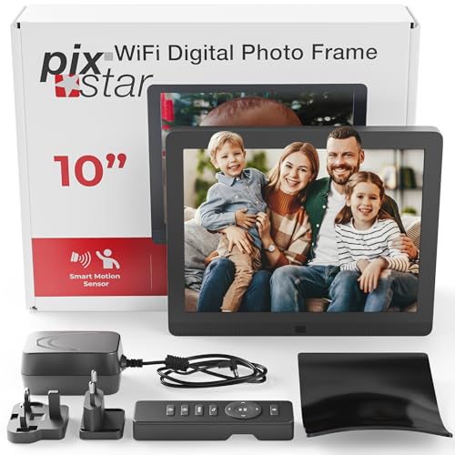 Digitaler Bilderrahmen mit WLAN und Bewegungsmelder – 10 Zoll Pix Star