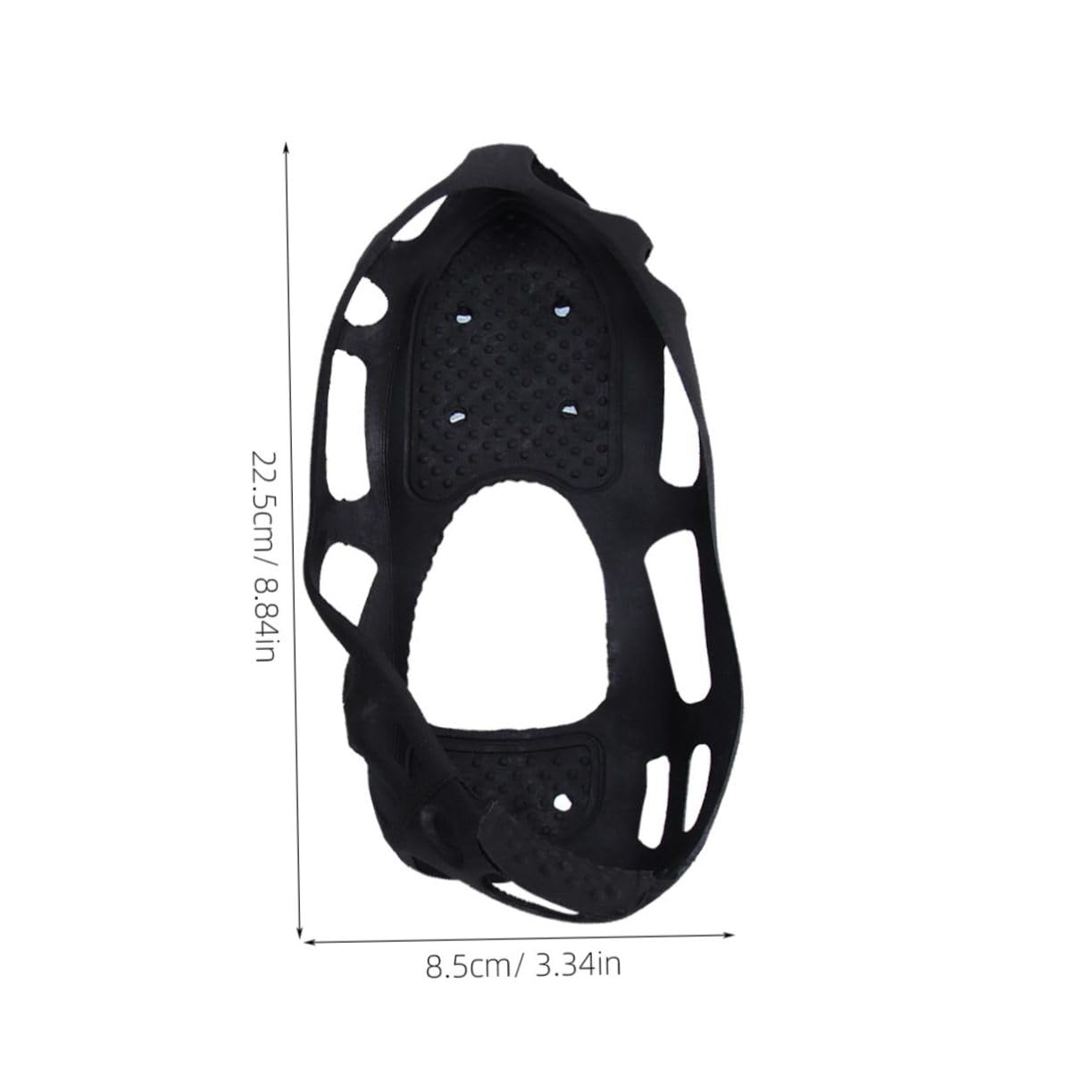 ROMISBABA Cleats 24 Teeth Ice Snow Griers Anti-Slip Hiking Shoe Covers Climbing Overshoes Ice Traction Cleats – Size s