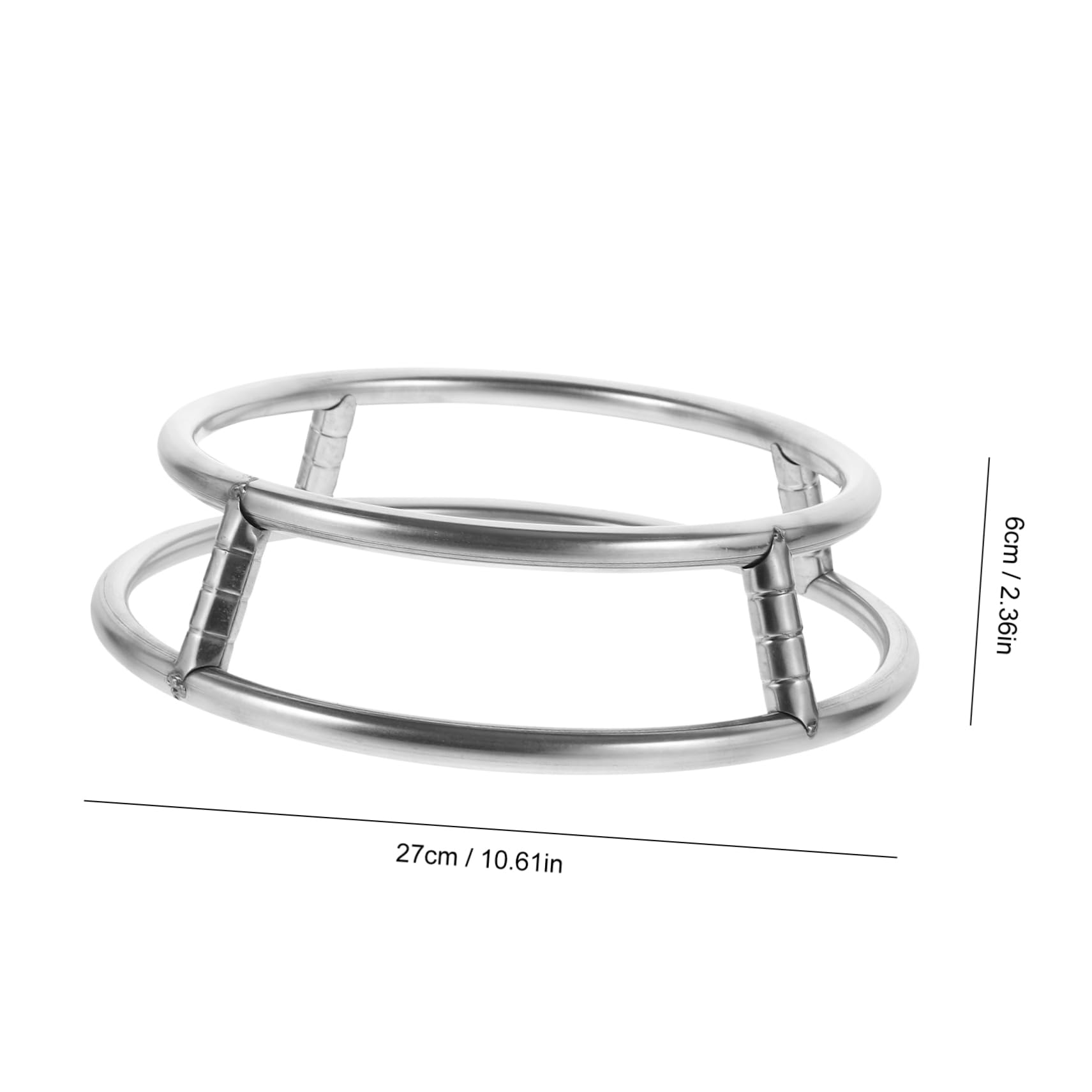 Cabilock 2PCS Stainless Steel Pot Rack Heat Insulation Holder for Hot Pots Wok Loop Stand and Design for Kitchen Use